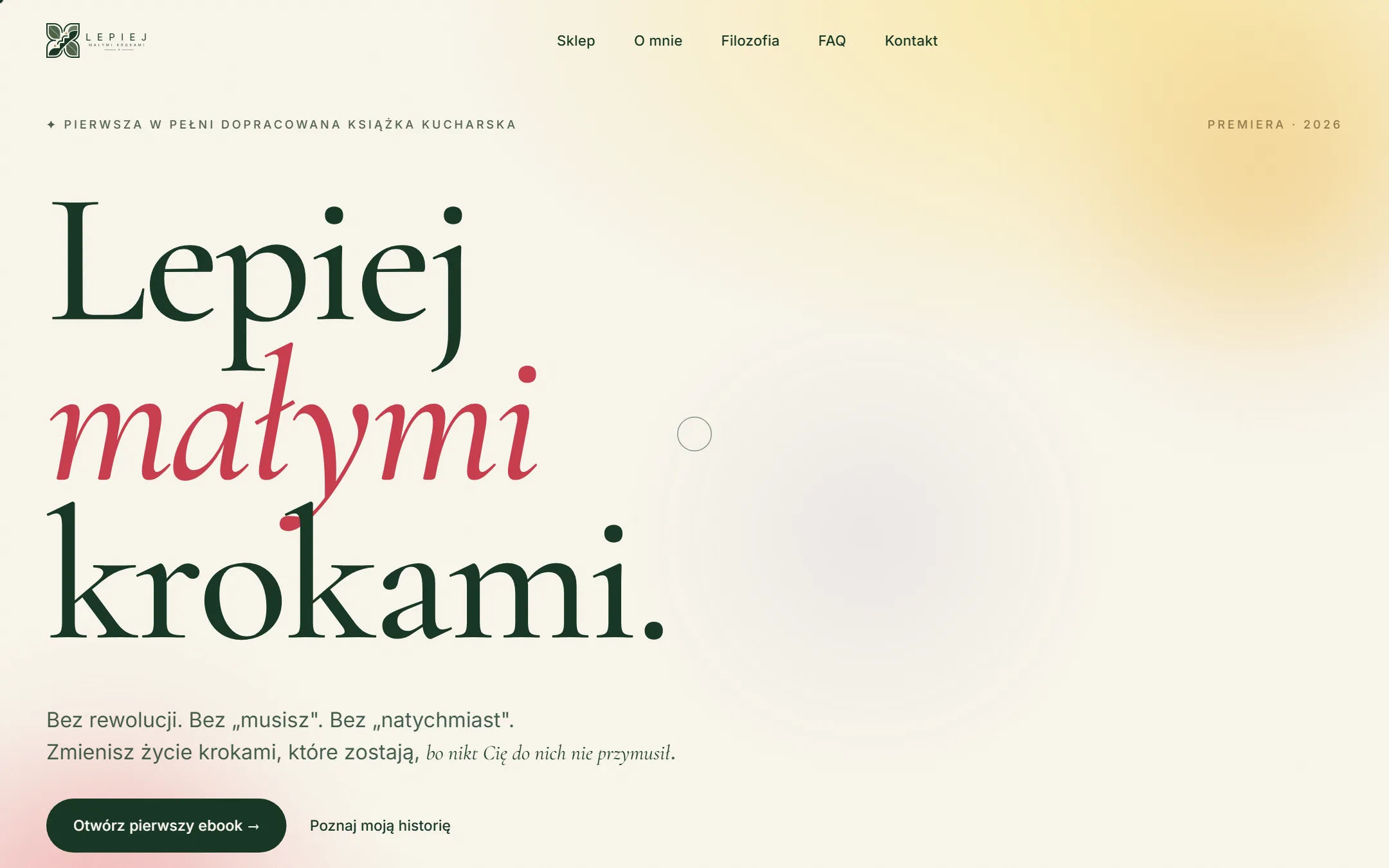 Lepiej Małymi Krokami , Premium ebook ecommerce z watermarkowanym PDF i Tpay.